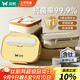雙槍（Suncha）鈦健康飯盒小學(xué)生上班族可微波爐比316好不銹鋼餐盒1.5L配保溫袋