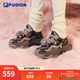 FILAFUSION 斐樂硬糖厚底女鞋增高老爹鞋新款休閑鞋運動鞋女 鍛鐵灰/黑舞鞋-FT 37.5