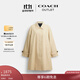 蔻馳（COACH）新款奧萊女士HERITAGE 寬松舒適大衣風(fēng)衣外套設計感 亮卡其色 M