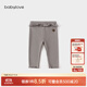 babylove嬰幼兒褲子春秋彈力打底褲女寶寶休閑褲外穿甜美洋氣百搭長(cháng)褲 薄暮灰 90