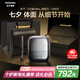 松下（Panasonic）小方盒UItra電動剃須刀旅行便攜款電動刮胡刀進(jìn)口三刀頭Type-c七夕情人節(jié)禮物送男友禮盒CM32灰色