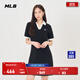 MLB官方 女款POLO領(lǐng)短袖連衣裙撞色休閑直筒裙OPB03 紐約洋基隊/黑色 S (成人)