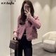 她芙（tafu）品牌女裝小香風(fēng)外套女2025年春秋新款小個(gè)子韓版氣質(zhì)短款寬松顯瘦 圖片色 M