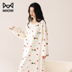 貓人女士純棉睡裙帶胸墊秋冬款長(cháng)袖【2025新款】可愛(ài)寬松可外穿家居服