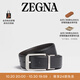 Zegna【雙11甄選】杰尼亞皮帶黑色配深棕色商務(wù)通勤雙面腰帶/皮帶3.5CM 黑色/深棕色 110cm（3尺3）
