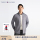 TOMMY HILFIGER秋冬男裝易打理純棉牛津紡微磨毛保暖修身商務(wù)襯衫外套32904 藍(lán)灰色0GY 42