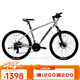 美利達（MERIDA）25款 雄獅610 山地自行車 21速 斯灰銀 26*19 (建議身高178-185CM)