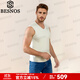 BESNOS意大利品牌羽毛蛋白保暖背心男冬季加厚坎肩打底上衣德絨無(wú)痕內衣 白色 XL （130-145斤）