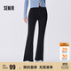 森馬（Semir）森柔牛仔|牛仔褲女做舊長(cháng)褲秋ins顯腿長(cháng)喇叭褲港風(fēng)103524124005A