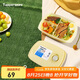特百惠（Tupperware）開學(xué)季學(xué)生上班族便當(dāng)盒可微波加熱思麗康1L分格飯盒 奶黃色