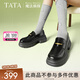 他她（TATA）樂福鞋女鞋秋季辛苦魔法偵探英倫厚底小皮鞋女鞋單鞋7OL35AA5 黑色 38