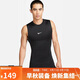 耐克NIKE男 運動(dòng)速干背心 圓領(lǐng)無(wú)袖 柔軟舒適 FB7915-010 黑白M
