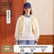 Teenie Weenie小熊女裝衛(wèi)衣2025年春季新款圓領(lǐng)熊頭刺繡少女感上衣 象牙白 M