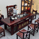 老船木茶桌椅組合中式泡茶臺實(shí)木2025新款高端客廳辦公室接待家用 1.35米茶桌+4靠背椅1船舵椅 送全自動(dòng)電磁爐