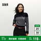 森馬（Semir）森柔|地理系列毛衣女冬季半高領刺繡條紋衫101724107022