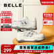 百麗厚底增高小白鞋女學(xué)生輕盈運動(dòng)休閑板鞋B1831BM4 星光銀 37