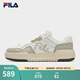 斐樂（FILA）官方男鞋CAMPUS復(fù)古板鞋2025夏季新款小白鞋運(yùn)動(dòng)休閑鞋 奶白/沙棕色-GS 41