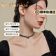 La Martina山茶花項(xiàng)鏈鎖骨鏈choker項(xiàng)圈頸鏈小眾設(shè)計(jì)感2025新款禮物女 山茶花水晶項(xiàng)鏈