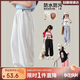 LUSON陳大豬女童運動(dòng)褲2025夏季新款防污休閑褲兒童洋氣寬松褲子