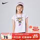 NIKE 耐克童裝女童短袖t恤2025夏季新款卡通印花兒童短t上衣