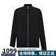 雨果博斯（HUGO BOSS）BOSS 雨果博斯男裝春秋款男士純色拉鏈長(zhǎng)袖休閑夾克外套 黑色（50490955） L （150-175斤）僅供參考