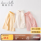 davebella戴維貝拉2022女童高領(lǐng)T恤中大童兒童長(cháng)袖打底衫女孩冬裝上衣DK4223559粉色160cm