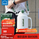 樂(lè )扣樂(lè )扣（LOCK&LOCK）小水庫小冰桶保溫保冷壺水壺戶(hù)外旅行大容量保溫壺開(kāi)學(xué)軍訓水杯 白色- 1350ml