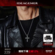 IDEAGEMER925銀十字架項鏈男士個(gè)性復古小眾百搭痞帥男生吊墜鎖骨鏈首飾品 十字架吊墜+鈦鋼鏈50CM支持刻字