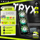 TRYX（創(chuàng  )氪星系）PANORAMA展域360水冷cpu散熱器ARGB黑6.67英寸曲面屏/Asetek8/KANALI軟件/裸眼3D視覺(jué)