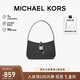 MICHAEL KORS禮物送女友輕奢MK女包LYRA鎖頭老花手提包腋下包 小號 黑色