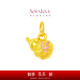 周大福SOINLOVE蜜粉金十里紅妝錦鯉葫蘆吊墜 VR1613七夕禮物