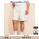 ABERCROMBIE & FITCH【毛圈布短褲】男裝25夏季美式經(jīng)典小麋鹿衛(wèi)褲短褲KI128-5077 奶油白 XL (180/98A)