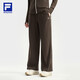 FILA 斐樂(lè )官方女士針織長(cháng)褲2025冬季健身運動(dòng)簡(jiǎn)約寬松直筒褲