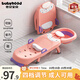世紀寶貝（babyhood）兒童洗頭躺椅 折疊寶寶洗澡神器可坐躺家用洗發(fā)床PVC軟墊 少女粉