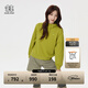 KOLON SPORT/可隆連帽衛衣 女子露營(yíng)垂釣野營(yíng)戶(hù)外運動(dòng)高領(lǐng)上衣 LKMT5ST624-YG 黃綠色 L 170/92A