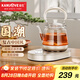 金灶（KAMJOVE）提梁式電茶壺煮茶器 玻璃電熱水壺養(yǎng)生壺保溫一體煮水壺0.8L燒水壺A-66