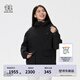 KOLON SPORT/可隆防水棉服 男女同款戶外運(yùn)動(dòng)露營(yíng)防風(fēng)透濕耐磨短款棉服外套 LUPJ4WTT09-BK 黑色 L (175/96A)