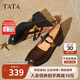 他她（TATA）2025秋女百搭瑪麗珍鞋7A503CQ5 啡色 37