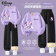 迪士尼（Disney）童裝卡通可愛(ài)女童套裝2025冬季新款加厚加絨兒童冬裝女孩保暖衣服