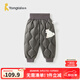 童泰（TONGTAI）寶寶羽絨褲冬季嬰兒褲子兒童休閑外出長(zhǎng)褲男童女童三防鴨絨褲 灰色 100