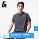 杰克·瓊斯（JACK&JONES）夏季新款潮流行商務(wù)休閑polo衫男士短袖衣服上衣223106004 E39珍珠黑-1 常規 L