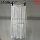 MAGIOPY國際奢侈品牌女裝高端半身裙女夏季通勤松緊腰百褶腰裙半身裙女 白色 S