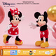 迪士尼（Disney）經(jīng)典米奇米妮毛絨玩偶玩具大號公仔抱枕兒童生日送女生情侶禮物 米奇紅色中號+米妮紅色中號