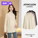 婧麒（JOYNCLEON）孕婦裝上衣孕期洋氣秋冬孕婦打底衫長(cháng)袖t恤內搭 黑  Jwc194082