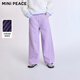 MiniPeace太平鳥(niǎo)童裝冬新女童牛仔長(cháng)褲FBHAF4530 花瓣紫 160cm