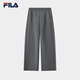 FILA 斐樂(lè )官方女士針織長(cháng)褲冬季新款時(shí)尚簡(jiǎn)約舒適休閑直筒褲 華孚H150R花灰-MG L 170/70A/L