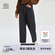 KOLON SPORT/可隆運動褲 女子戶外哈倫版型露營防潑水寬松高腰長褲 LKLP4ST562-BK 黑色 165/M