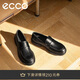 愛(ài)步（ECCO）夏季牛皮商務(wù)英倫風(fēng)樂(lè )福皮鞋男 都市首爾522324 黑色41