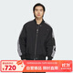 阿迪達斯 （adidas）三葉草男裝 NEW PAD JKT 運動(dòng)休閑保暖棉衣夾克外套 JD3743 黑色S