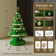 十八紙 創(chuàng  )意圣誕樹(shù)小型裝飾折疊收納節日大中桌面擺件家用送禮led燈 A款綠色100cm高裝飾樹(shù)